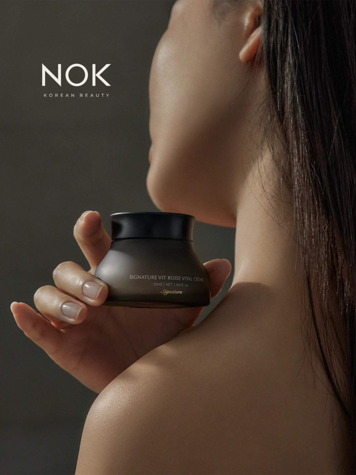 Demar3 Signature Vit Roise Vital Crème 50ml jar with luxury Korean moisturizer for dry skin - hyaluronic acid & French marine algae formula by NOK Beauty