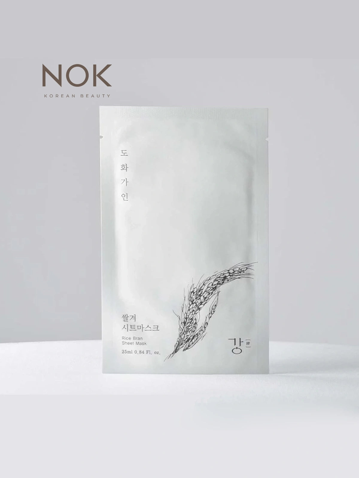 House of Dohwa Rice Bran Sheet Mask – Korean skincare mask infused with rice extract for brightening and hydration