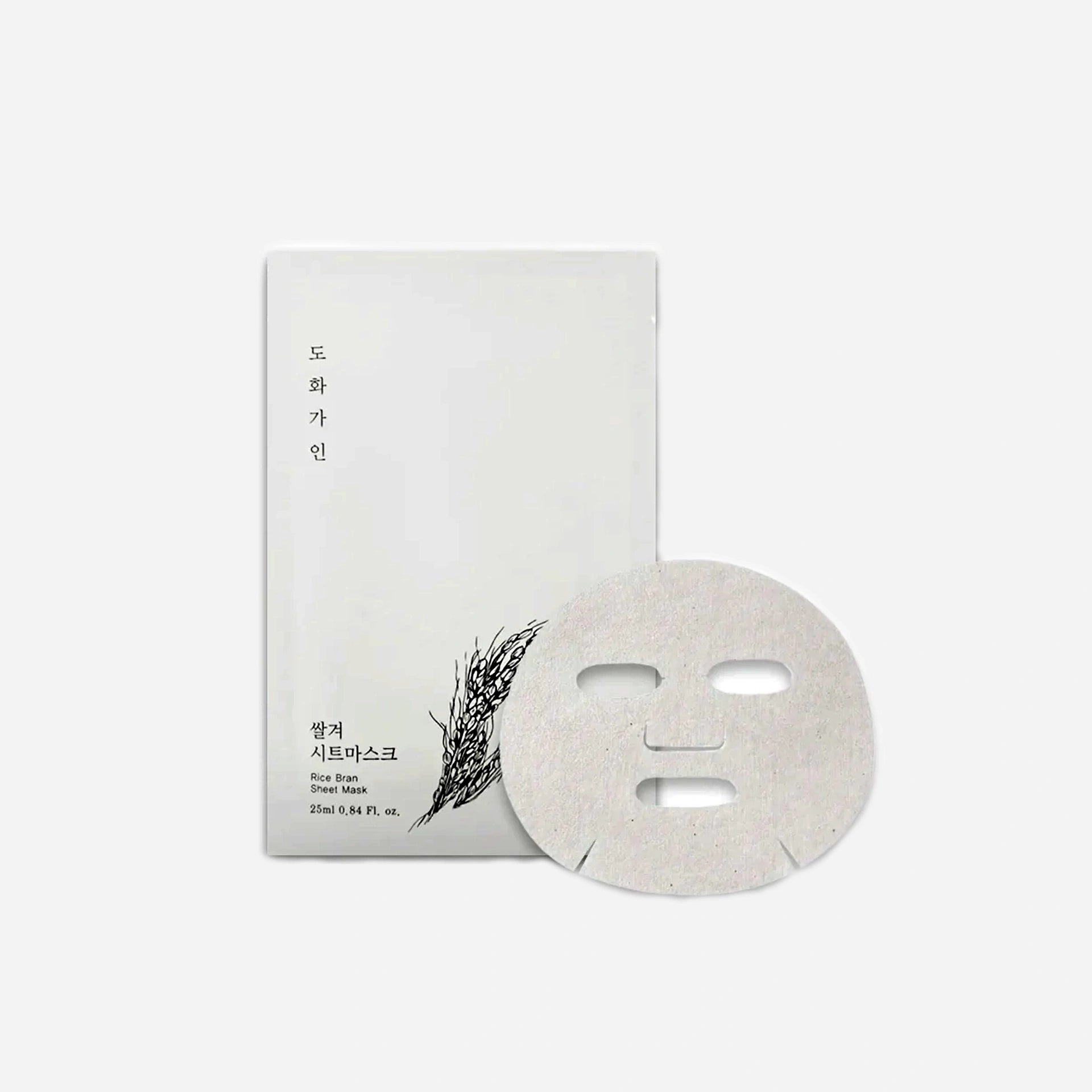 Stack of House of Dohwa facial masks – 10-pack rice sheet mask set for hydration and smoothness