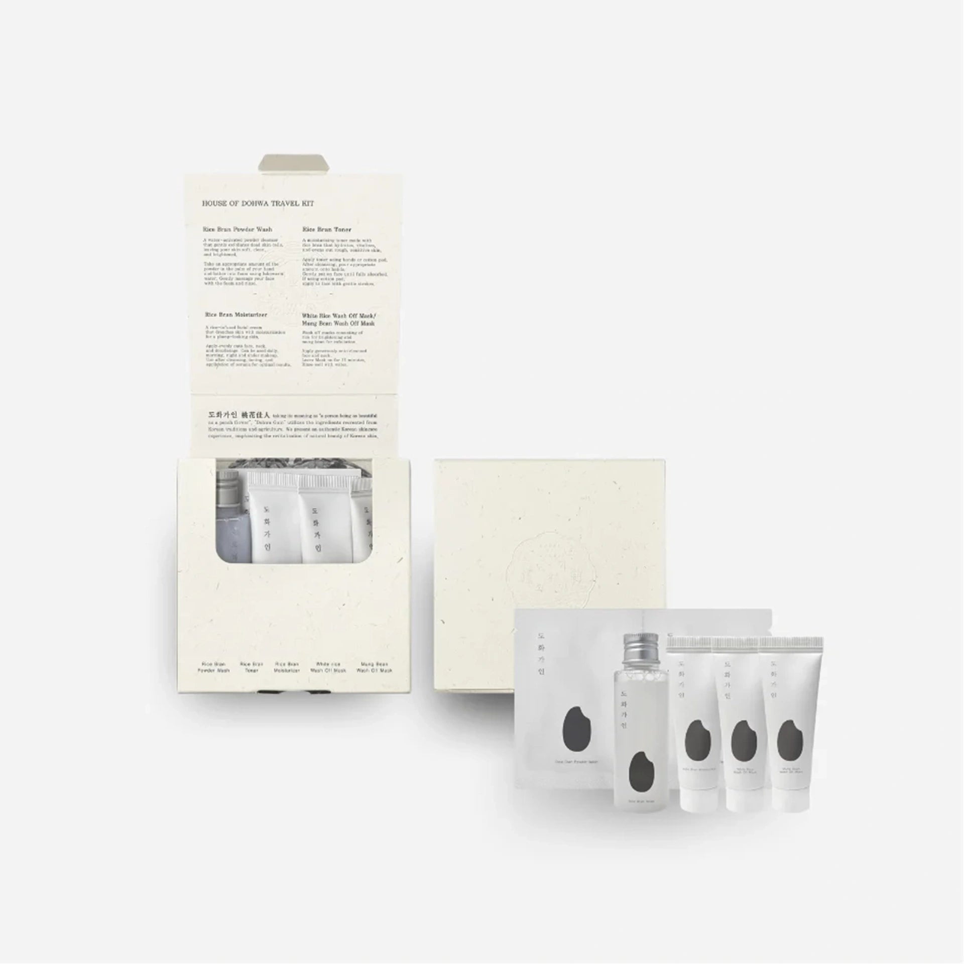 Portable Korean skincare set – House of Dohwa travel kit from NOK Beauty