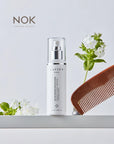 Frizz-control hair serum with silk proteins โ non-sticky, fast-absorbing Korean haircare product