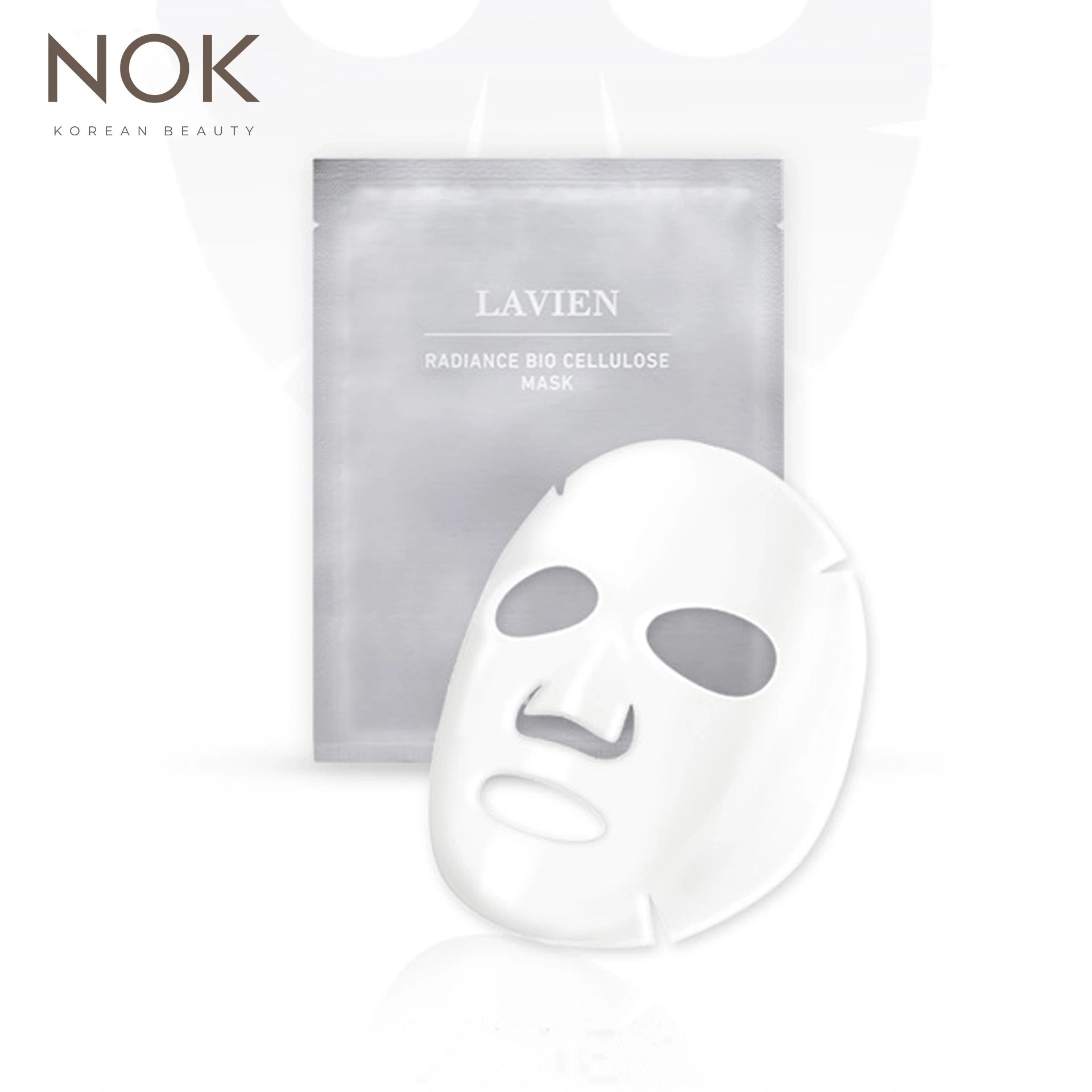 LAVIEN Radiance Sheet Mask – A K-beauty nighttime treatment, crafted under NOK Beauty’s clean care philosophy to restore skin’s glow overnight