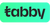 Logo of the brand 'Tabby' with a green background
